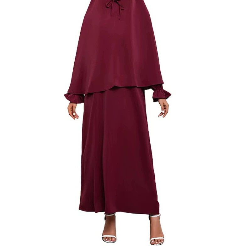 Производители напрямую поставляют Iduo трансграничная осень новый сплошной цвет темперамент элегантный набор из двух частей малайский набор 23546