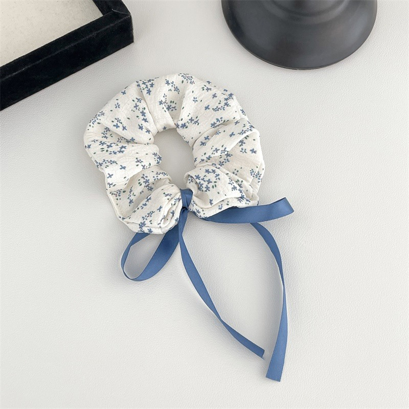 Temperamento floral intestino grueso anillo para el cabello bola femenina cabeza cuerda dulce cola de caballo cuerda para el cabello banda de goma de alta calidad accesorios para el cabello al por mayor