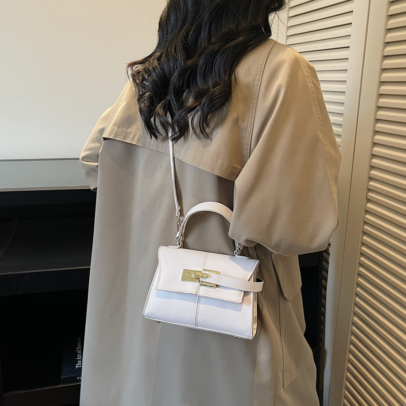 Dames vintage schoudertas, elegante handtas met sluiting voor dames_voghion.com