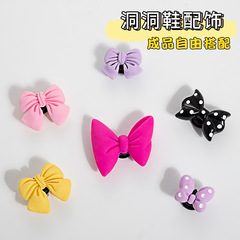 Hole Shoes Accessory DIY Carlochi Bow Cross Shoe Clip Shoe Flower Decoration Button Accessory Detachable Shoe Ornament