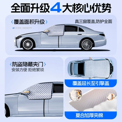 Car snow shield: Anti-Snow and Anti-Frost, Three-Window Snow