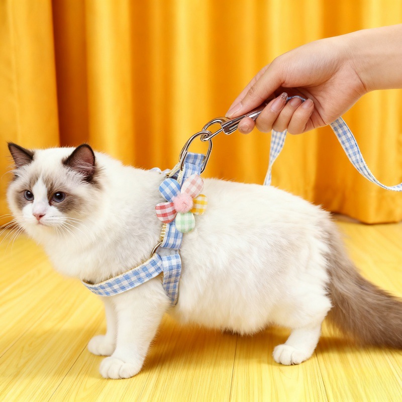Chaleco para perros tipo cuerda de tracción para mascotas cinturón de pecho para gatos perros pequeños para evitar que se desprenda cuerda para caminar para perros image 4