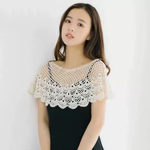 Lace cloak, summer jacket, vest sleevless, Korean style