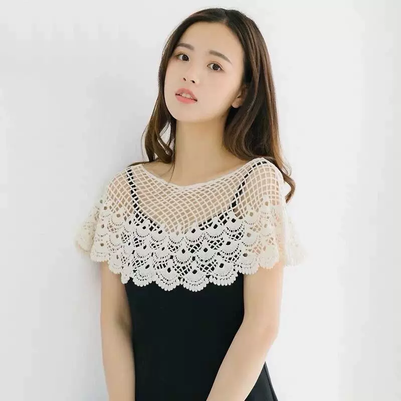 Lace cloak, summer jacket, vest sleevless, Korean style