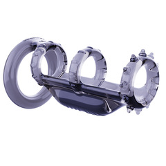 Foreskin-blocking ring couple resonance locking sperm ring wolf braces male penis condom adult products