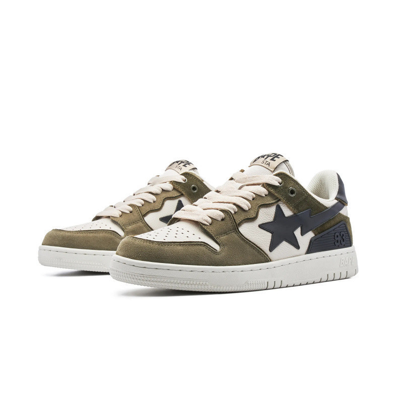 BAPESTA SK8 COURT DUNK シューズ バイブ メテオ ファン ブラック グリーン ロートップ カジュアル スニーカー 紳士靴|undefined