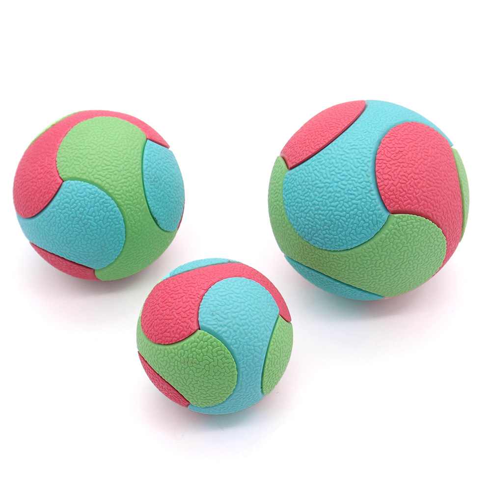 Juguetes transfronterizos para mascotas pelotas elásticas a juego de colores juguetes para perros