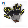 TPR Anti-cut Shockproof Anti collision outdoors Riding protect glove cutting petroleum Mechanics Skin sticking Dipped Scrub