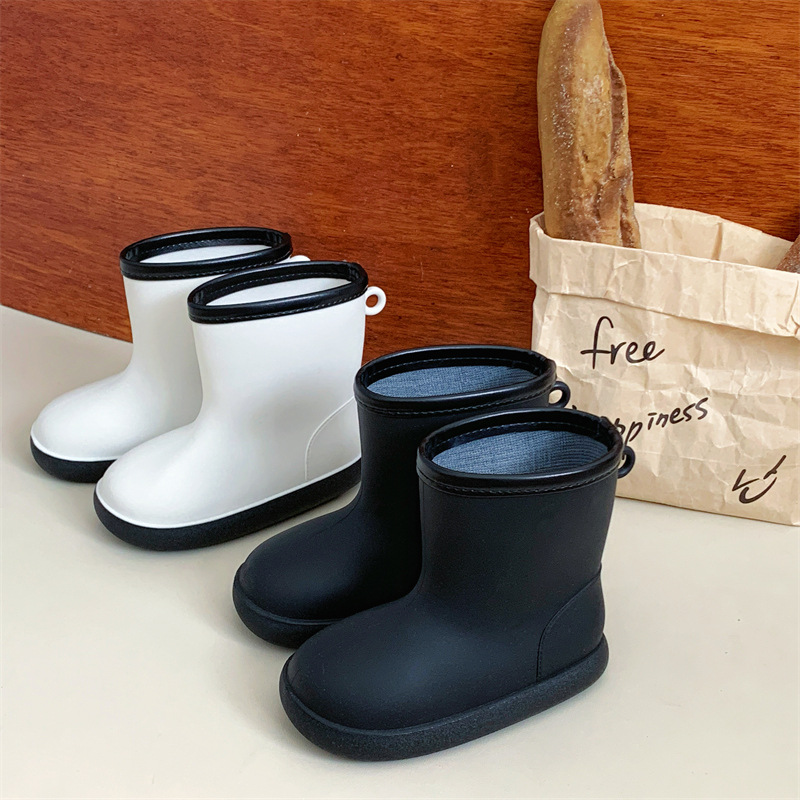 Summer Cute Children's Rain Boots Outdoor School Water Shoes Casual Play Water Non-Slip Mid-Tube Children's Rain Boots Cartoon