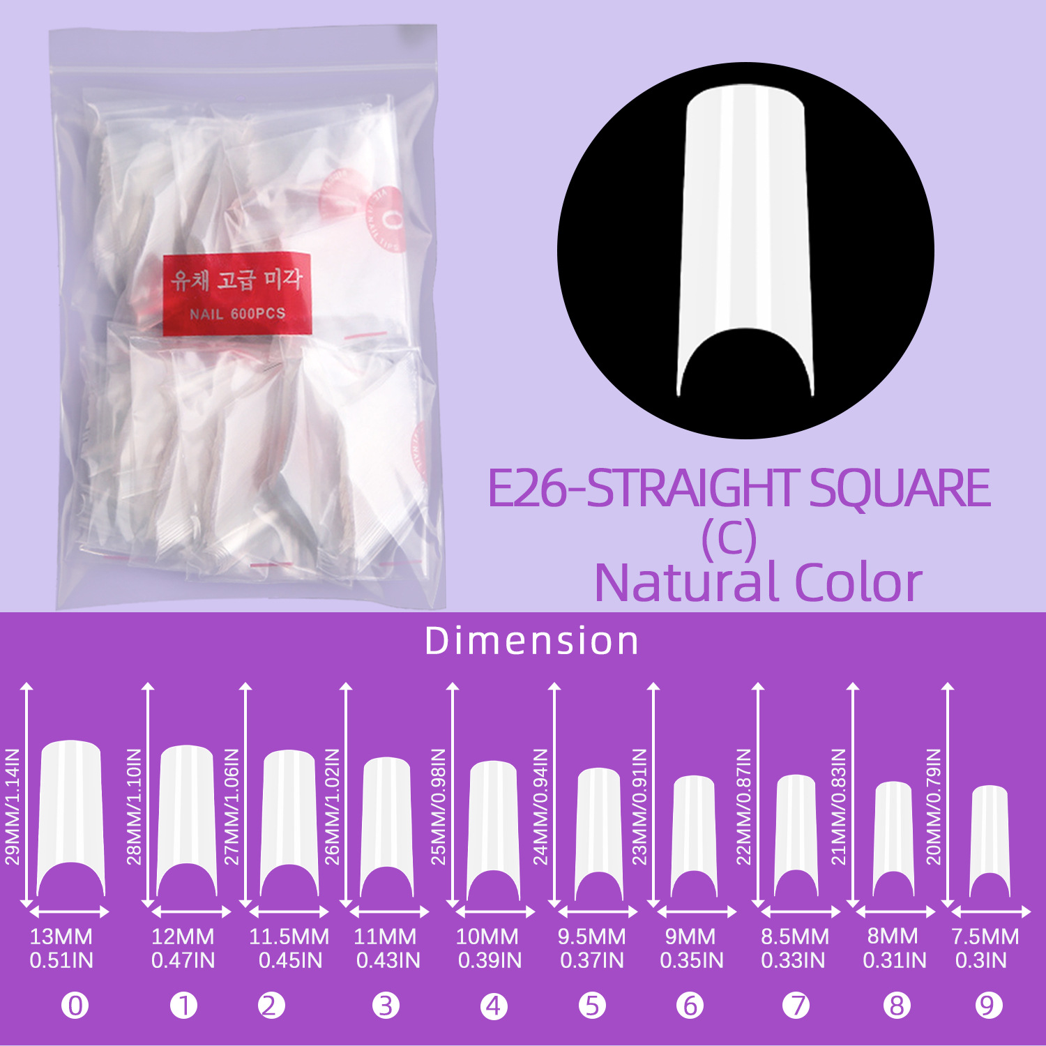 Pipa de agua clavo 500 piezas naturales