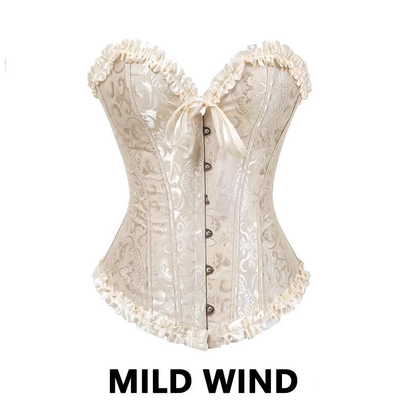 Palace-Style Retro Fishbone Corset Waist-Shaping Top, Same Style as Internet Celebrities, Palace-Style Retro Lace-Up Top Factory