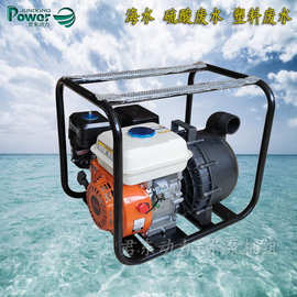 君东动力2寸汽油化学泵塑料泵 手启动耐弱酸碱海水泵