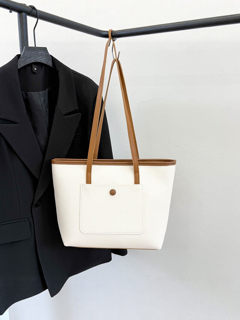 Bolso para mujeres 2026 nuevo retro bolso de hombro de gran capacidad para viajar bolso de moda universal simple image 3