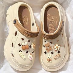 Stomp Padded Slip-On Shoes for Ladies - Summer Outdoor Wear, 2024 New Model Indoor and Home Thick Sole Heel Lift Non-slip Cap Toe Flip Flops