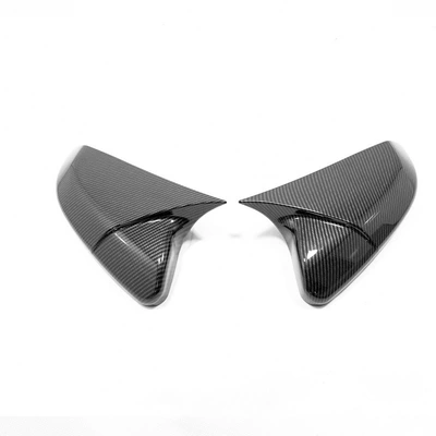 generation Honda Civic bright black | Şüşə kənarı xromları/moldingləri - 10th-generation-civic-horn-rearview-mirror-decorative-cover-adhesive-carbon-fiber-pattern