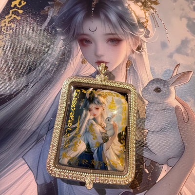 泰国 阿赞比刹玉兔仙子 抖音快手直播同款 带签名符布 真品|ru