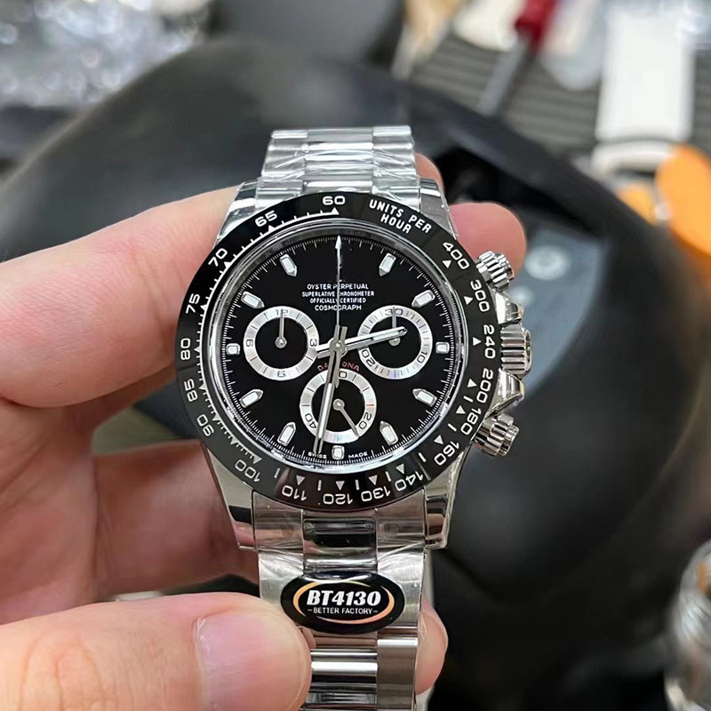 Laojia estilo explosivo C fábrica Ditong serie reloj 4130 máquina de cronometraje multifuncional Panda Di reloj generación transfronteriza