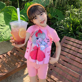 儿童泳衣男童女童泳装婴幼儿宝宝连体浮力游泳衣外贸欧美出口批发