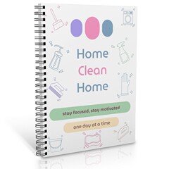 現物はHome Cleaning Plan家庭清潔計画ノートメモ帳を貼ることができる
