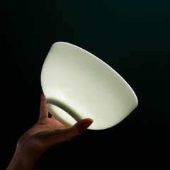 陶磁器の純白の骨磁器の碗の高足の碗の食器の家庭用スープの碗のご飯の碗は電子レンジの大きい碗の卸売りができます。