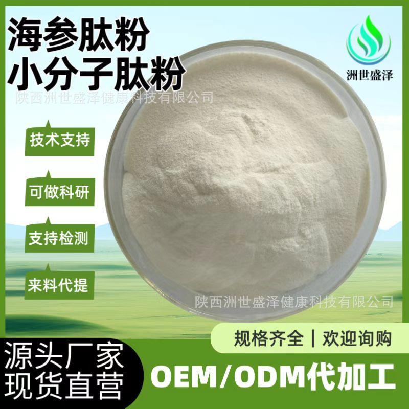 Sea Cucumber Peptide Powder, Fully Water-Soluble Raw Materials in Stock 500G/Bag, Complete Qualifications, Sea Cucumber Small Molecule Protein Peptide Powder