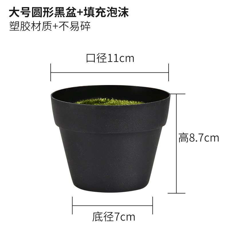 거품으로 채워진 큰 둥근 검은 색 분지 +