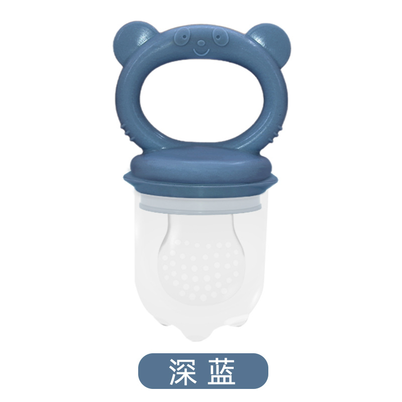 Bite le frutas y verduras le bebés y bebés bolsas de malla de silicona alimentador de bebés chupeta súper suave goma de dientes suplementos de frutas