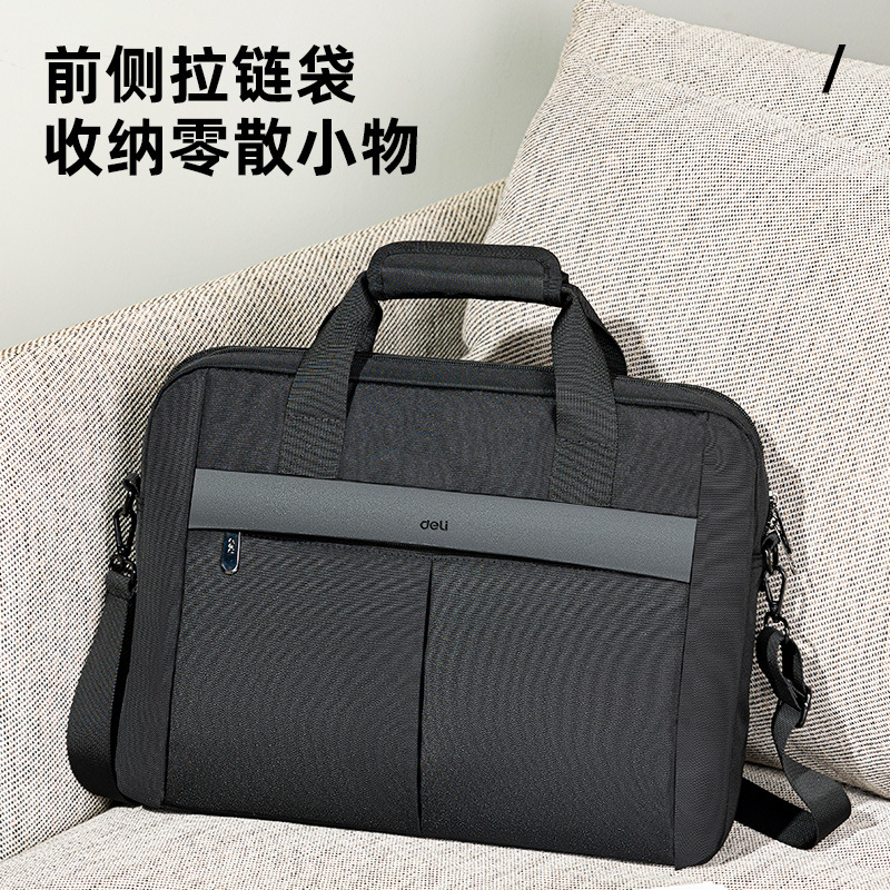 BG139 bolso de negocios ligero doble maletín bolso de mano bolsa de gran capacidad bolsa de archivos bolsa de almacenamiento de partición bolsa de computadora