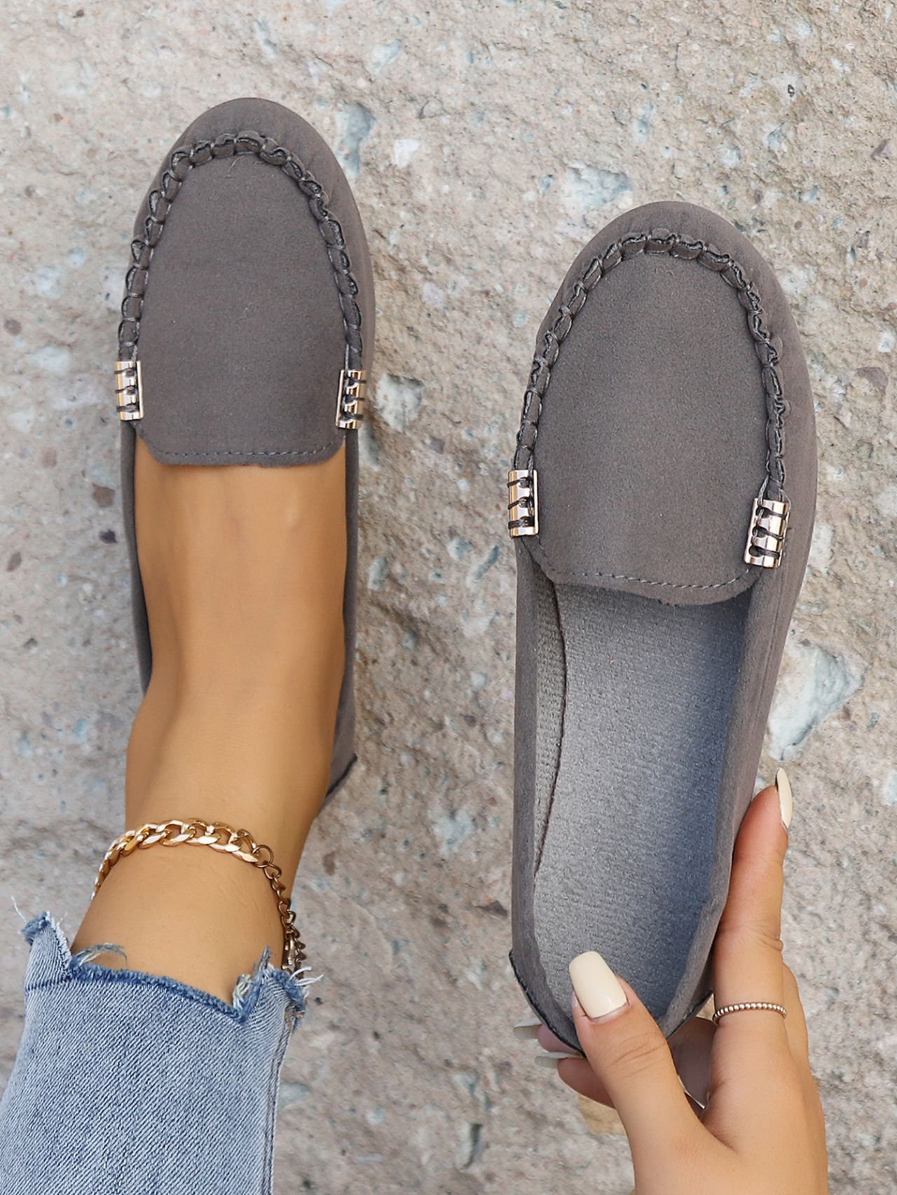 Cross-border Year-round In-stock Flat Shallow Casual Women's New Spring And Autumn Models, Large Size Lightweight Work_vogvips.com