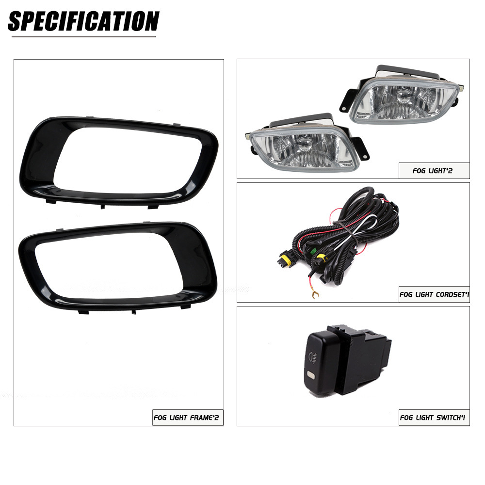 Aplicable a Mitsubishi 00 01 02 03 antiguo conjunto de lámpara de niebla delantera Pajero luz de día conjunto de lámpara de barra delantera