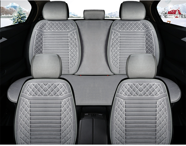 Heated Seat Cushion Fcc Certified Ce Winter Plush Cushion Car Plush Seat Cushion Car Accessories Winter Car Seat Cushion