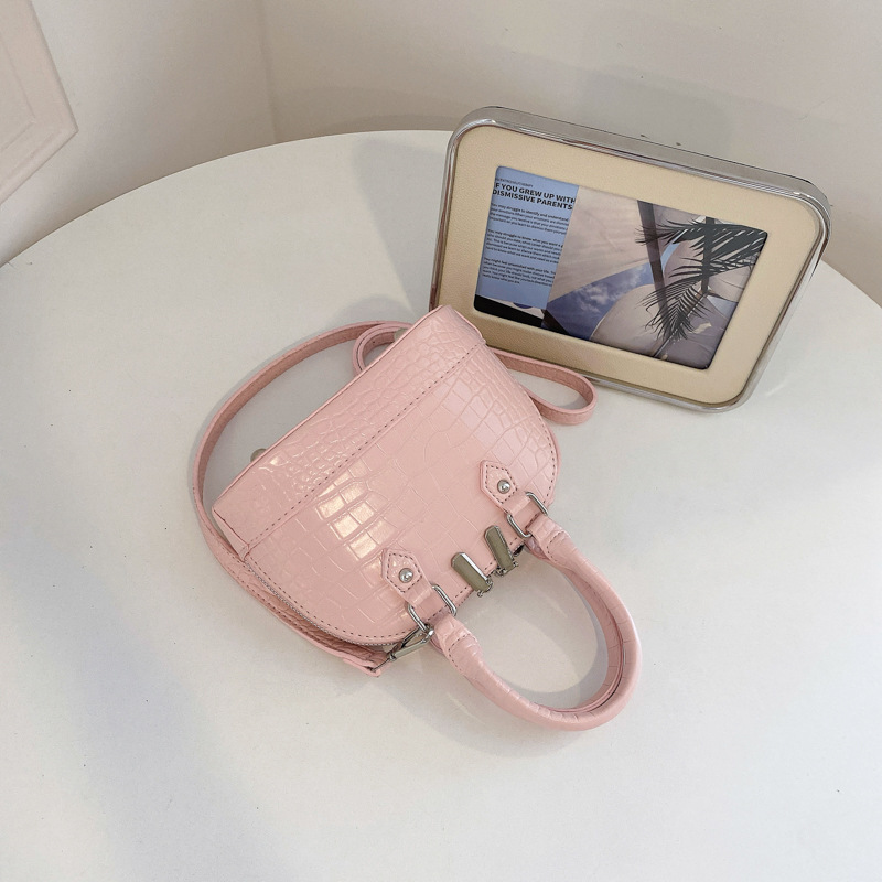 Verano estampado de piedra sensación diaria bolso de mano para mujeres 2026 nueva moda viaje bolsa de hombro bolsa de concha de tramo inclinado