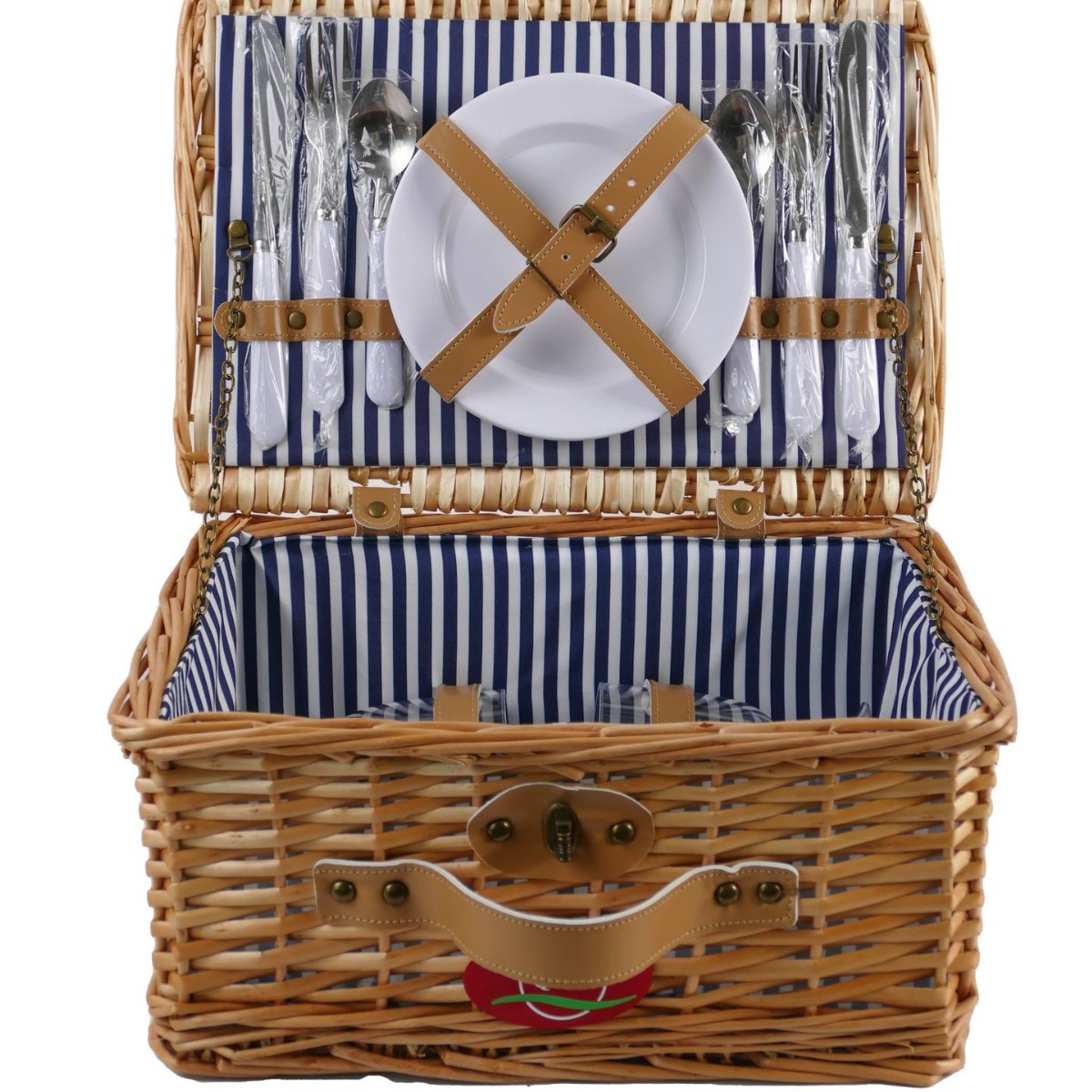 Fábrica en stock de mano de sauce con cubierta de mano cesta de regalo primavera con cubierta de cubierta de mesa idyllic ins canasta de picnic de hiedra