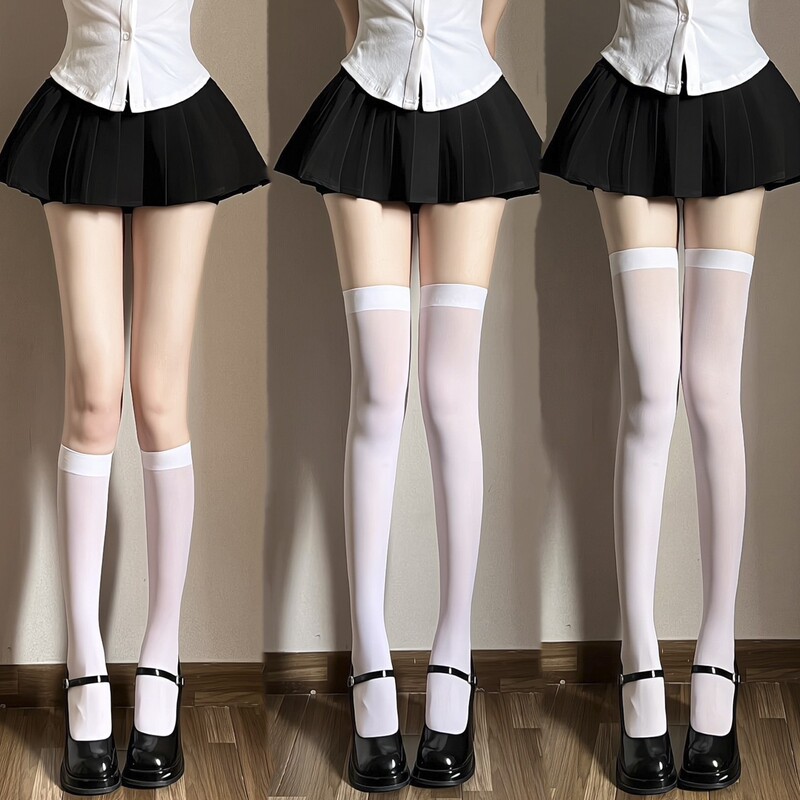 Long Socks for Women, Jk Socks, Spring and Autumn, Sweat-Absorbent, Sweet Style, Thin Summer White Over-The-Knee Socks, Non-Slip Calf Socks, Zhuji Factory Long Socks for Women, Jk Socks, Spring and Autumn, Sweat-Absorbent, Sweet Style, Thin Summer White Over-The-Knee Socks, Non-Slip Calf Socks, Zhuji Factory