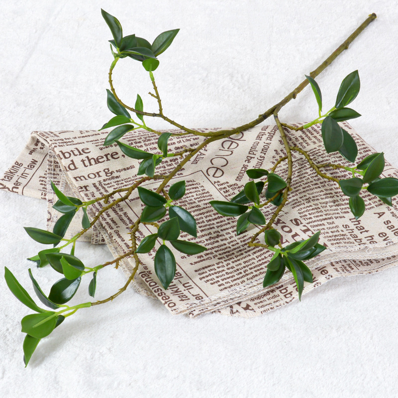 Simulation Long and Short Branches Ficus Leaves Douban Leaves Milanese Leaves Branches Leaves False Leaves Hotel Homestay Inn Decoration Artificial