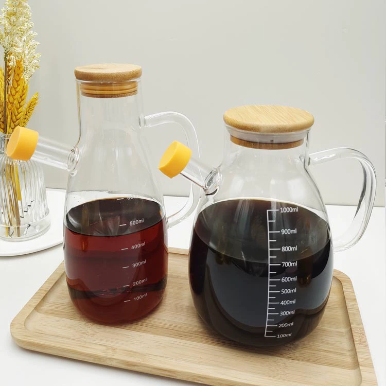 High borosilicon pot glass, soy sauce vinegar seasoning bottle, native oil bottle household kitchen oil storage tank