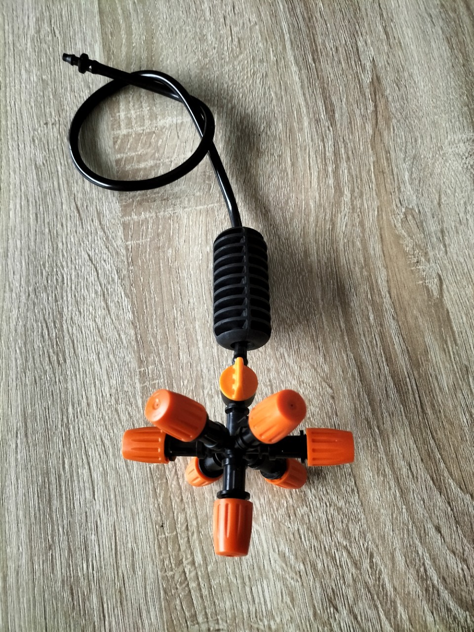 七出口雾化喷头吊挂喷雾喷头大棚温室苗木蔬菜降温保湿灌溉喷头