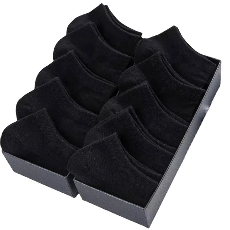 Breathable Low-Cut Socks Unisex, Solid Colors (Black/White/Gray), Lightweight