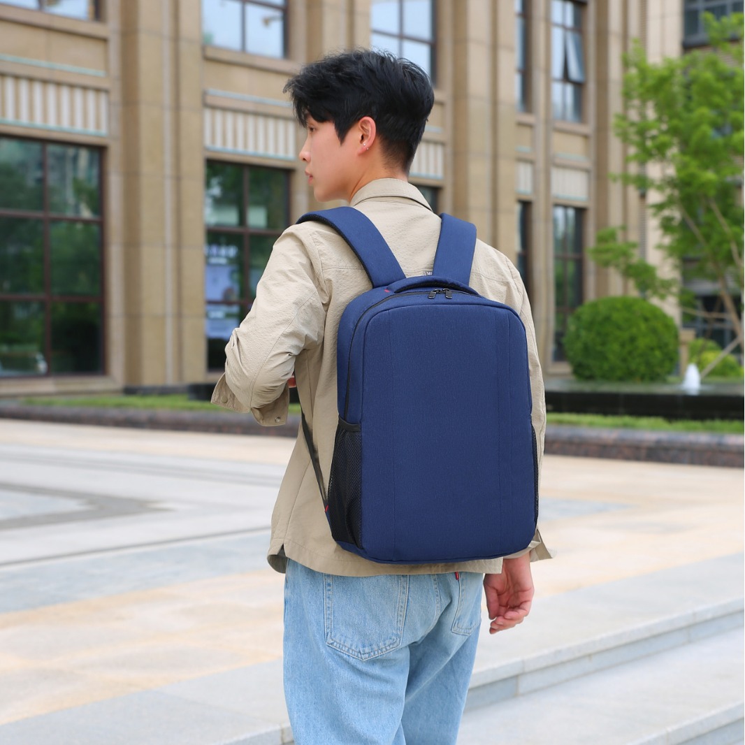 Mochila de negocios de moda transfronteriza, bolsa para computadora portátil multifuncional resistente al agua, mochila simple de gran capacidad para hombres y mujeres