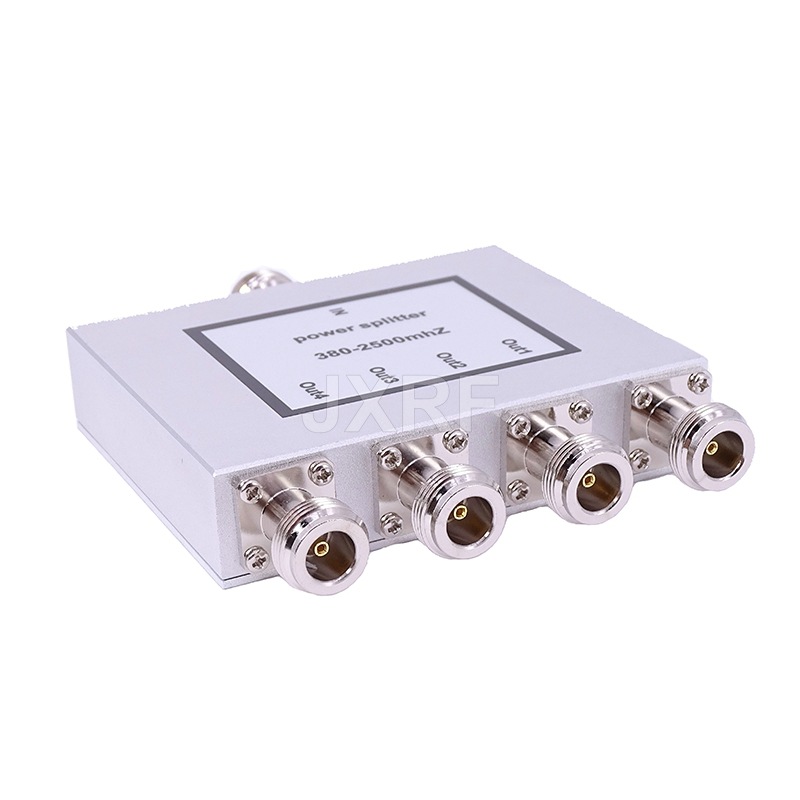 N型母头四功分器一分四功率分配器380-2500 MHz分线器