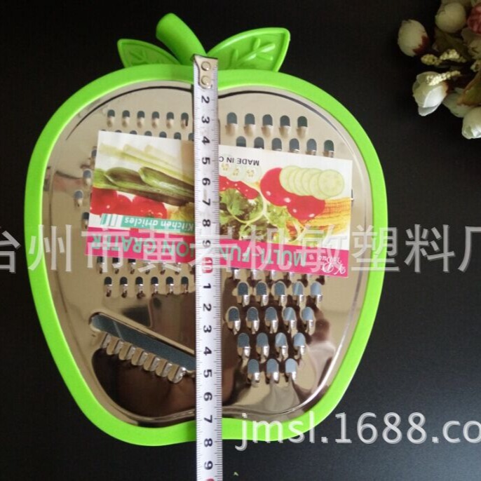 Pelador y rallador multifuncional de plástico para frutas y verduras utensilio práctico de cocina