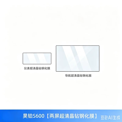 navigation screen tempered film, door sill – Car interior film - 26-models-of-haobo-s600-dual-screen-ultra-clear-crystal-diamond-tempered-film