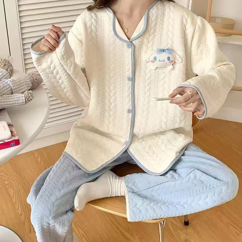 [맞춤화 · 지원세대 지원] 하이 퀄리티 면샌드위치 자카드 실물매장 해외무역 교차 여성 세트