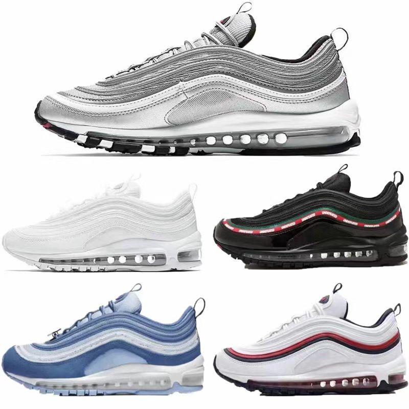 Putian Cross-Border Foreign Trade Airmax97 Full-Length Air Cushion Bullet Head Running Shoes for Men and Women, Casual and Versatile for Jogging