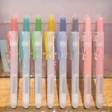 点石DS-805S易手控按动荧光笔学生重点标注笔彩色记号笔文具批发