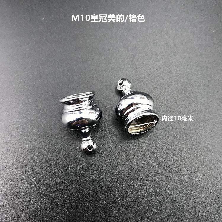 Accesorios de hardware de lámparas de cristal fijación de Tuercas decorativas de tapa plana M10 dientes internos tuercas de succión de techo de lámparas de flores corona
