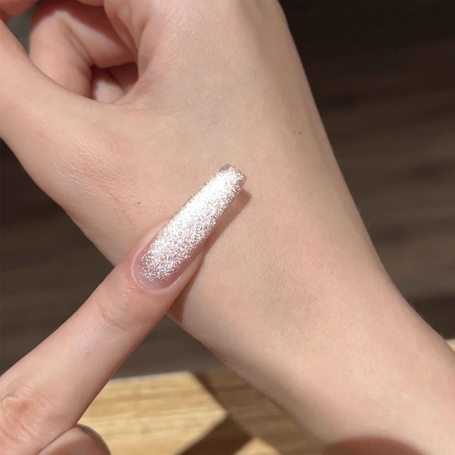 Online popular small bulb Crystal cat eye phototherapy nail oil glue Aurora wide cat eye nail shop applicable factory wholesale
