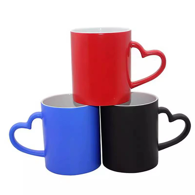 Персонализируемый Cup Heating Bright Coffee Cup Imaging Cup Change Cup Color Zibo Ceramics Color Malker Cup Heating Bright Coffee Cup Imaging Cup Change Cup
