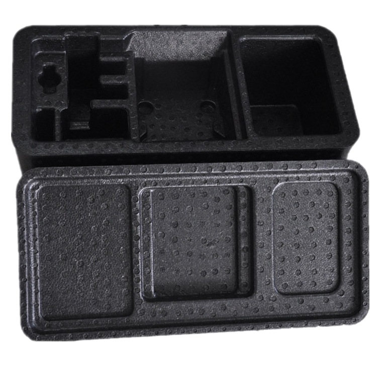 源头厂订制黑色颗粒原料成型EPP非标成品件子母件发泡聚丙烯制品