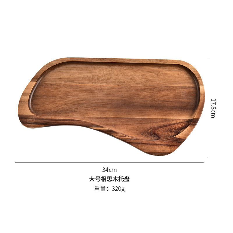 Fábrica directa de madera acacia madera doméstica sushi pizzeria tabla de pan platos de comedor tabla de corte venta al por mayor venta cruzada
